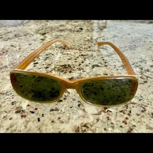 90s style French Connection tan sunglasses